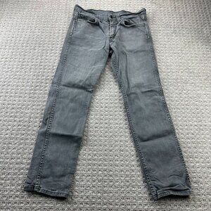 Levi's Strauss 511 Jeans Men Size W32 X L30 Faded Gray Stretchy Slim Straight
